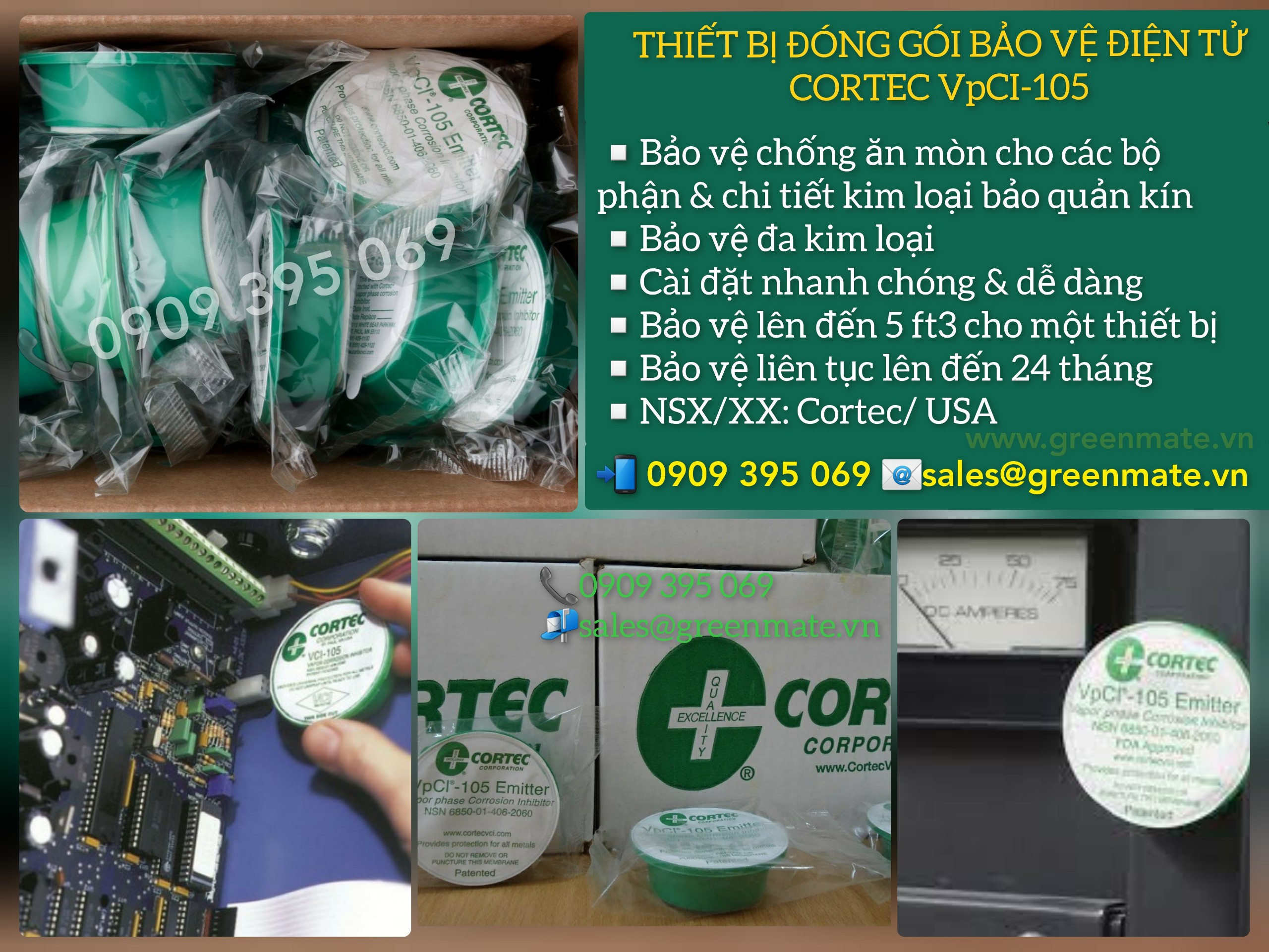 Thiết bị đóng gói bảo vệ điện tử CORTEC VpCI- 105